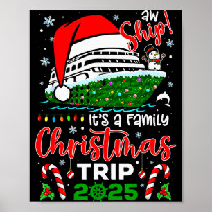 Poster Oh Bateau C'est Un Voyage De Croisière De Noël 202