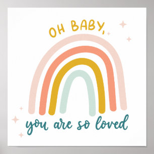Poster Oh Bébé Tu Es Si Aimé