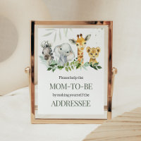 Oh Boy Safari Baby shower Enveloppe Station