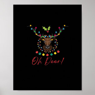 Poster Oh Cerf Esthétique Moderne 