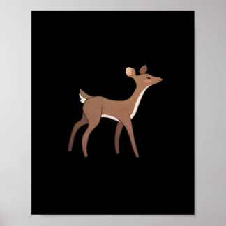 Poster Oh Cerf Moi Création Fantaisiste