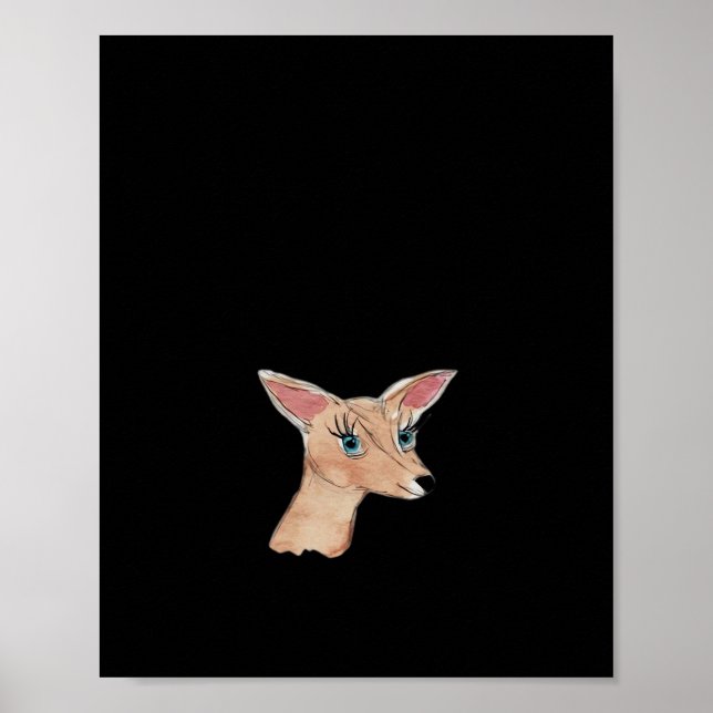 Poster Oh Cerf Propre Moderne   (Devant)