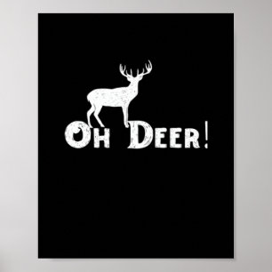 Poster Oh Cerf Style Graphique Propre