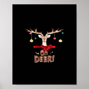 Poster Oh Deer Classique Élégant 