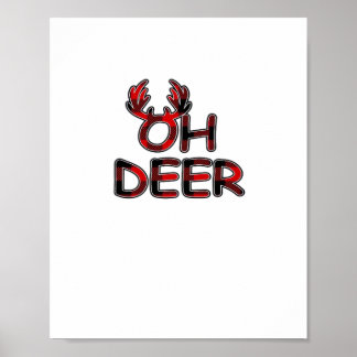 Poster Oh Deer Disposition Propre 