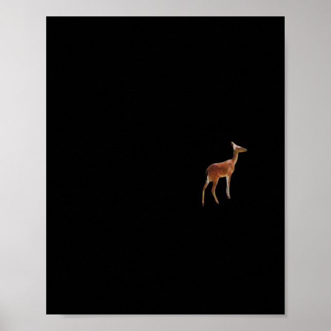 Poster Oh Deer Minimal Design  (Devant)