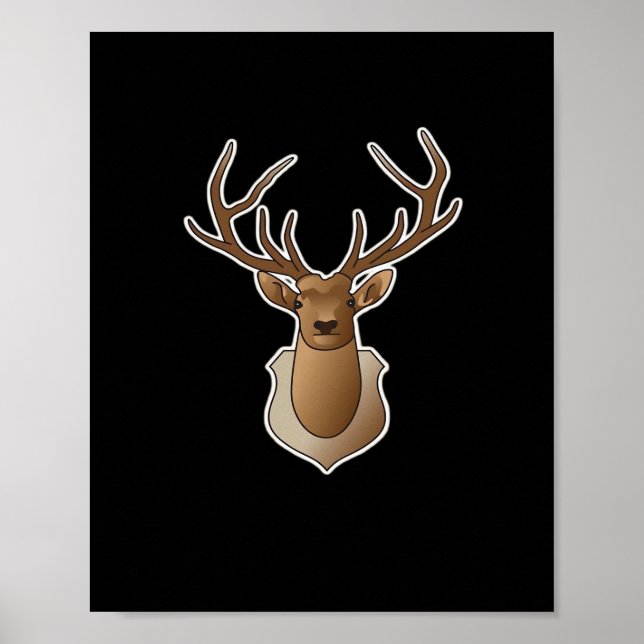 Poster Oh Deer Minimal Design  (Devant)