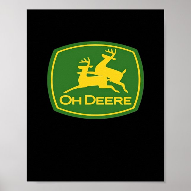 Poster Oh Deer Minimal Modern Design  (Devant)