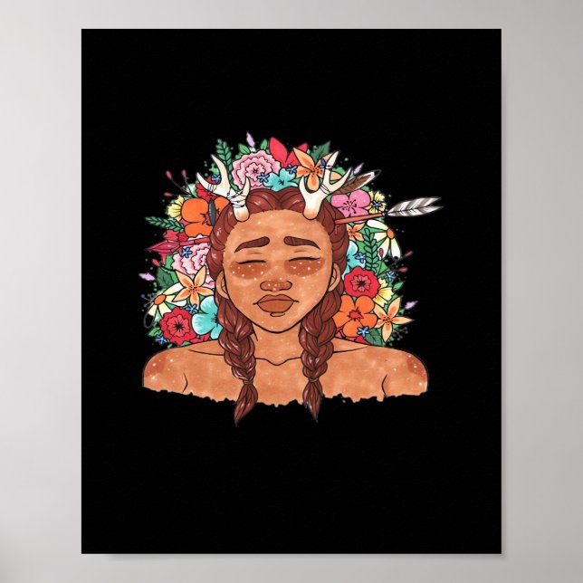 Poster Oh Deer Modern Aesthetic  (Devant)