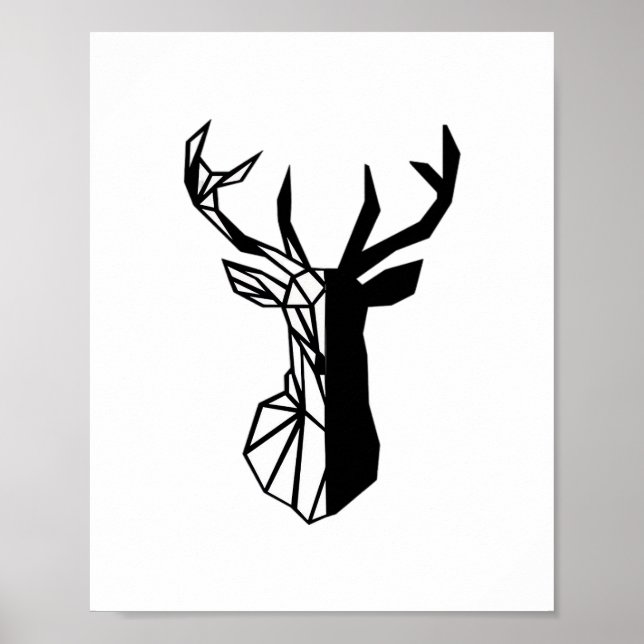 Poster Oh Deer Soft Minimal Vibe  (Devant)