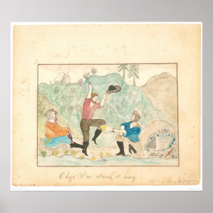 Poster Oh des garçons, je l'ai frappé lourd (1603A)