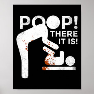 Poster Oh il est là Maman Papa Bébé Change de Couche Drôl