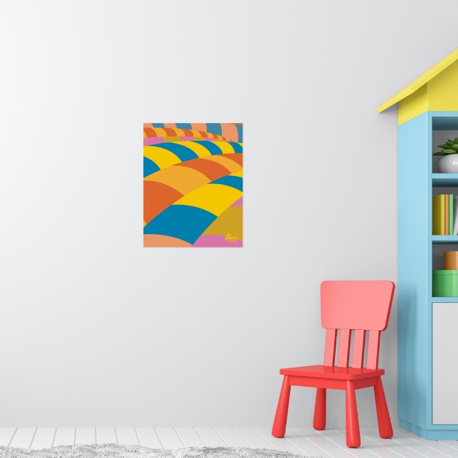 Poster Oh, Les Endroits Où Tu Vas Aller ! Ballons colorés (Pépinière 1)