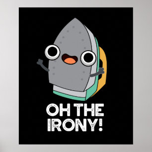 Poster Oh L'Ironie Drôle Jeu De Fer Biseau BG