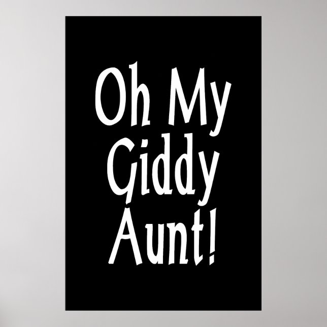 Poster Oh Ma Tante Giddy ! (Devant)