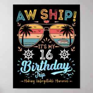Poster Oh mon bateau ! C'est mon voyage d'anniversaire 16