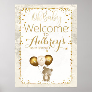 Poster Oh mon bébé, bienvenue à l'arrosage