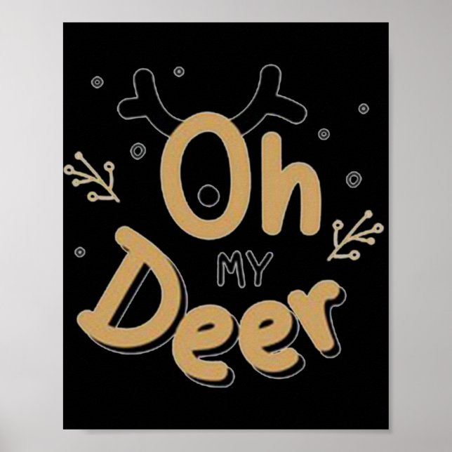 Poster Oh My Deer  (Devant)