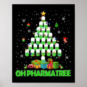 Poster Oh Pharmatree Pharmacie de l'Arbre de Noël Médicam