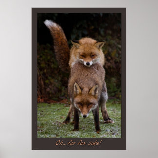 Poster Oh... pour le saké renard