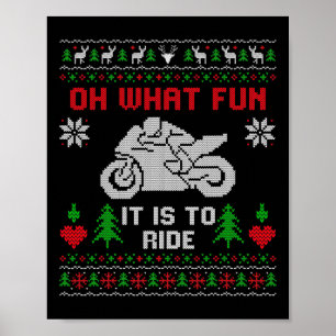 Poster Oh Quel Amusant C'Est De Circuler Motocyclette Lai