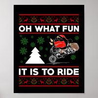 Oh Quel Amusement C'Est De Circuler Père Noël Moto