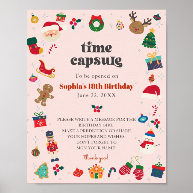Poster Oh Quel conseil amusant pour la capsule de temps f (Devant)