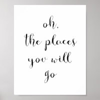 Poster Oh the places you will go
