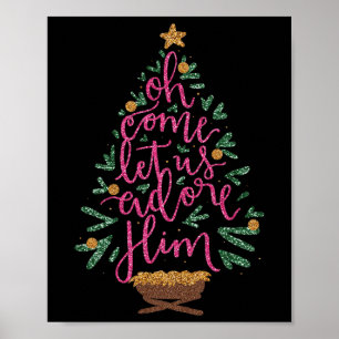 Poster Oh Venez Admirez-Le Jésus Chrétien