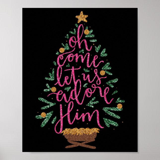 Poster Oh Venez Admirez-Le Jésus Chrétien (Devant)