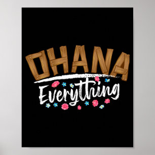 Poster Ohana avant tout _ drôle famille hawaïenne d'abord