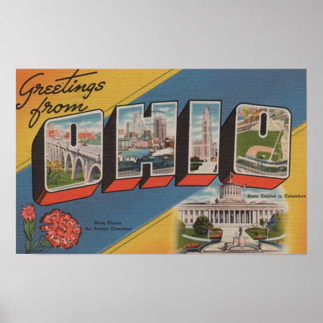 Poster Ohio (Capitale d'Etat/Fleur) - Scène aux grandes l (Devant)