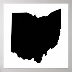 Poster Ohio de Black and White