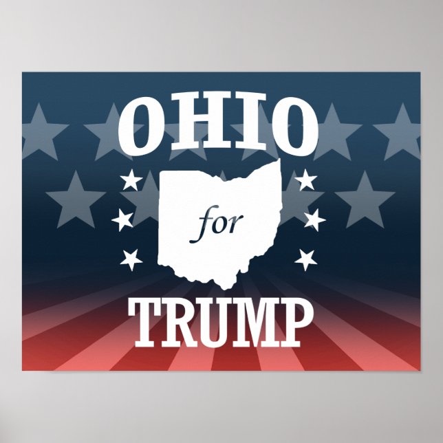POSTER OHIO POUR TRUMP (Devant)