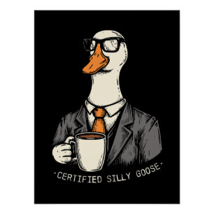 Poster Oie bête certifiée