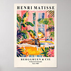 Poster Oie Dans L'Art De La Baignoire Impression, Maximal