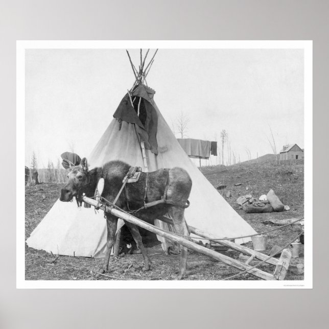 Poster Oie de travail Teepee 1916 (Devant)