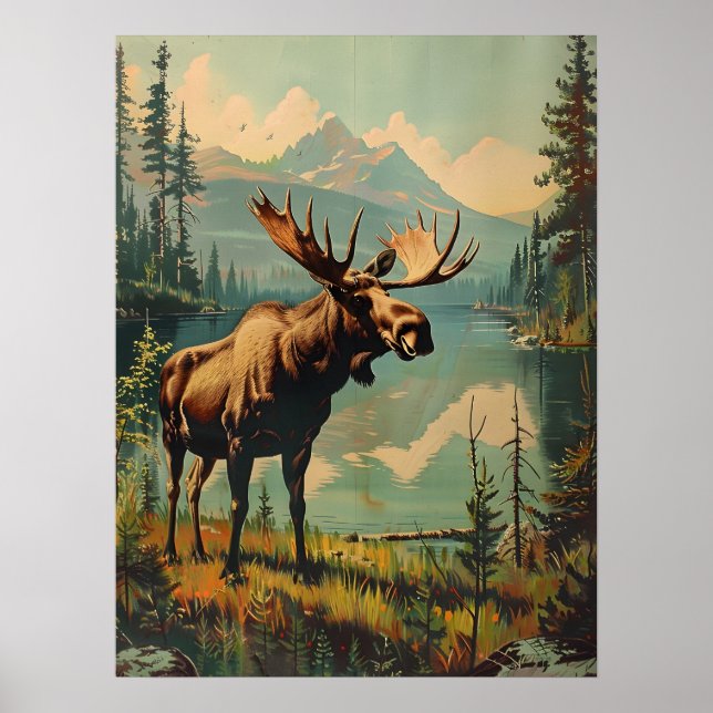 Poster Oie vintage (Devant)