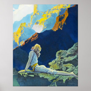 Poster Oies sauvages, par Maxfield Parrish