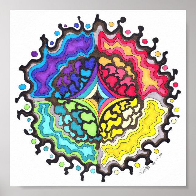 Poster OilslickMandala (Devant)