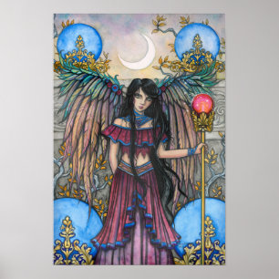 Poster Oiseau de nuit Imaginaire Fairy Art de Molly Harri