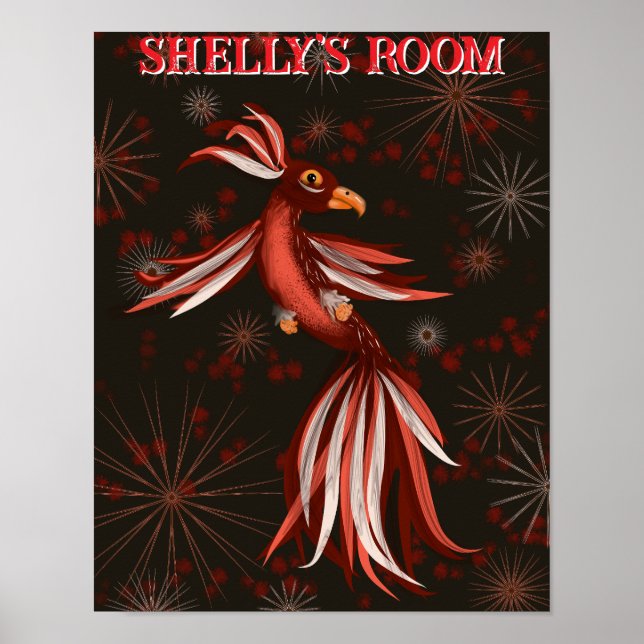 Poster Oiseau de Paradis (Devant)