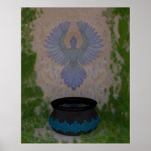Poster Oiseau de pluie Imprimer