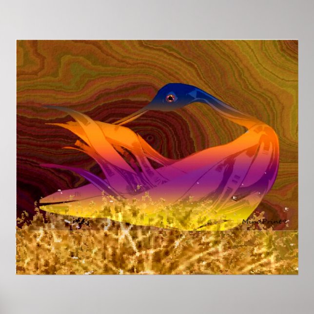 Poster Oiseau mère (Devant)