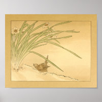 Oiseau mural japonais vintage