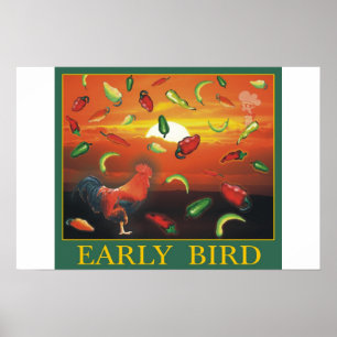 Poster Oiseau tôt
