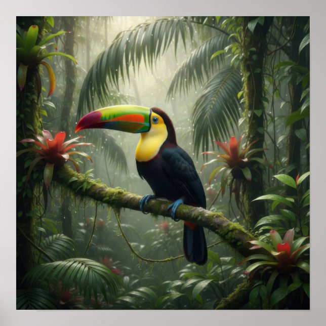 Poster Oiseau Toucan  (Devant)