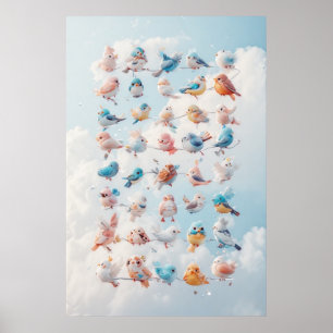Poster Oiseaux de même plumage