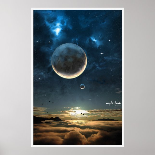 Poster Oiseaux de nuit (Devant)