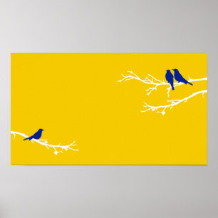 Poster oiseaux moisis